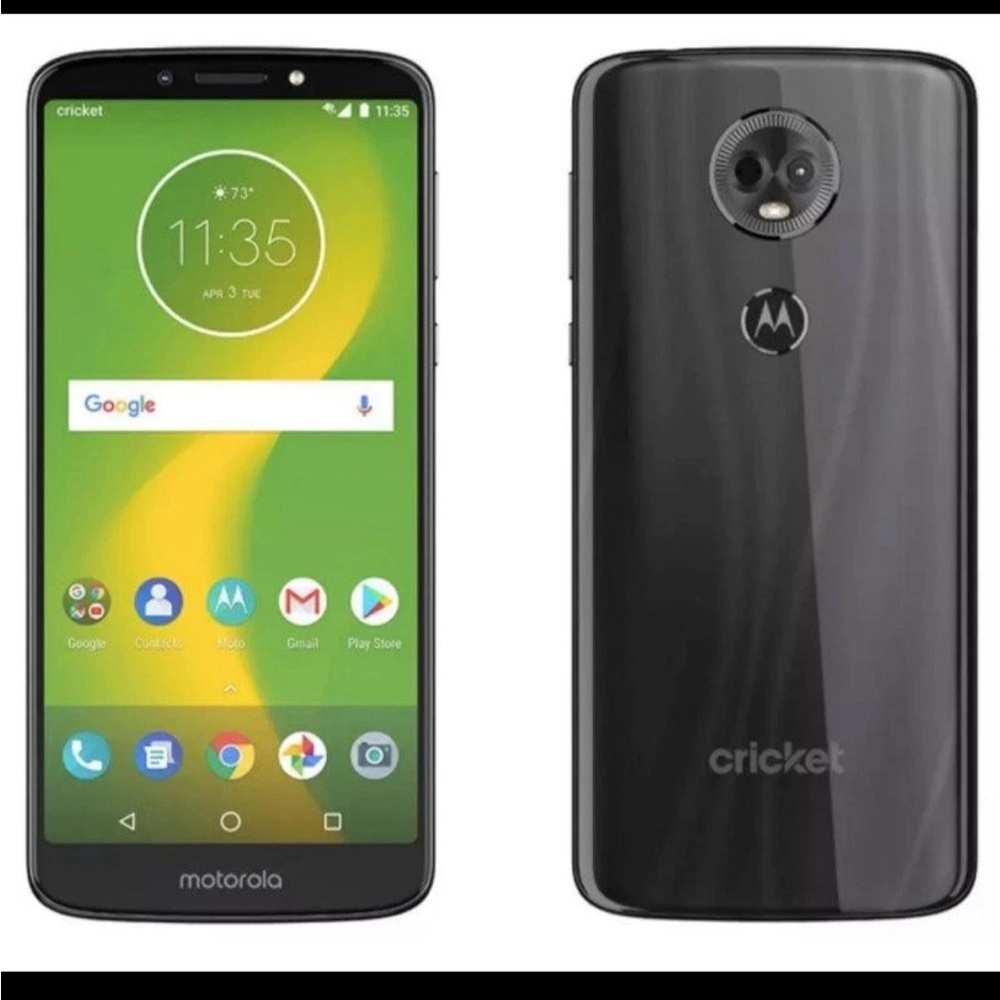Motorola Moto e5 Supra XT1924-6 32GB Android Smartphone (Cricket) - Black Mint